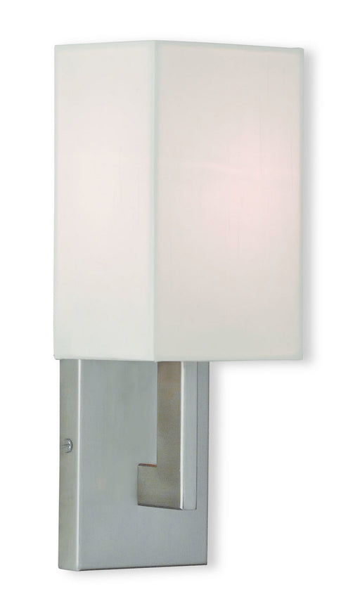 Livex Lighting - 51101-91 - One Light Wall Sconce - Hollborn - Brushed Nickel