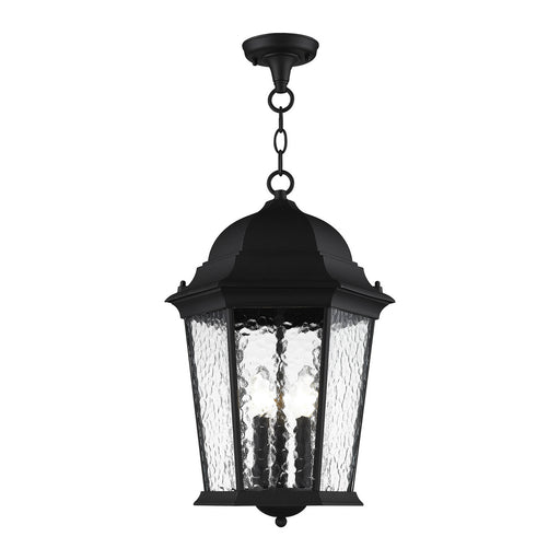 Livex Lighting - 75475-14 - Three Light Outdoor Pendant - Hamilton - Textured Black
