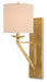 Currey and Company - 5181 - One Light Wall Sconce - Anthology - Vintage Brass