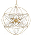 Currey and Company - 9840 - Ten Light Chandelier - Zenda - Contemporary Gold Leaf/Contemporary Silver Leaf
