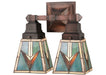 Meyda Tiffany - 48182 - Two Light Wall Sconce - Valencia Mission - Antique Copper