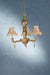 Meyda Tiffany - 69563 - Three Light Chandelier - Monticello - Satin Gold/Silver Wash