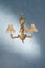 Meyda Tiffany - 69563 - Three Light Chandelier - Monticello - Satin Gold/Silver Wash