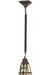Meyda Tiffany - 82481 - One Light Mini Pendant - Prairie Wheat - Beige Burgundy Lt Blue Green