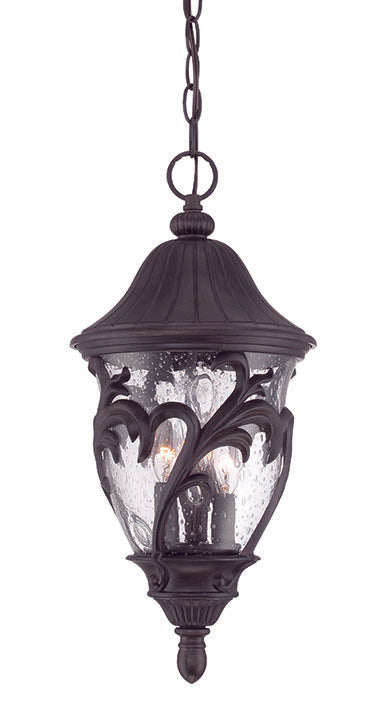 Acclaim Lighting - 39216BC - Three Light Outdoor Hanging Lantern - Capri - Black Coral