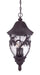 Acclaim Lighting - 39226BC - Three Light Outdoor Hanging Lantern - Capri - Black Coral