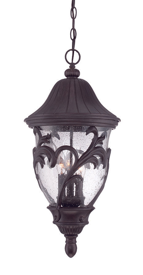 Acclaim Lighting - 39226BC - Three Light Outdoor Hanging Lantern - Capri - Black Coral
