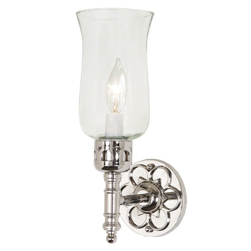 JVI Designs - 325-15 - One Light Wall Sconce - Traditional Brass - Polished Nickel