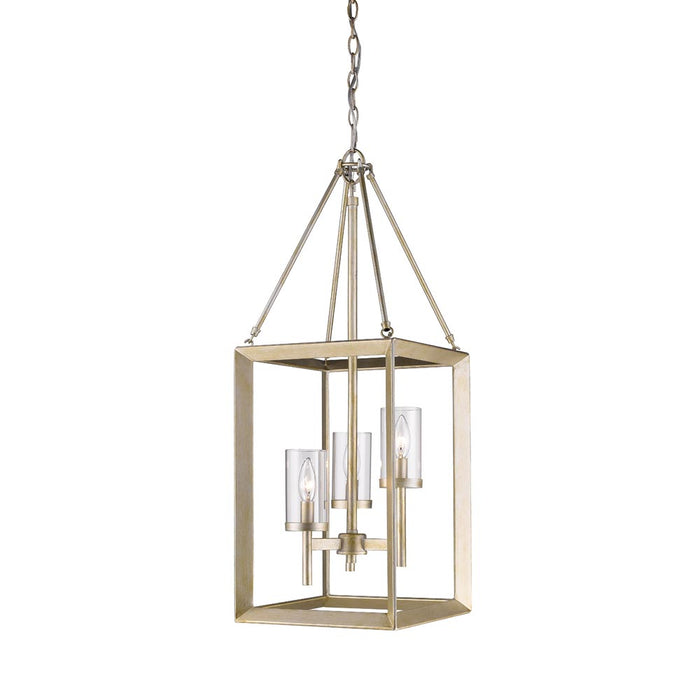 Three Light Pendant from the Smyth collection in White Gold finish