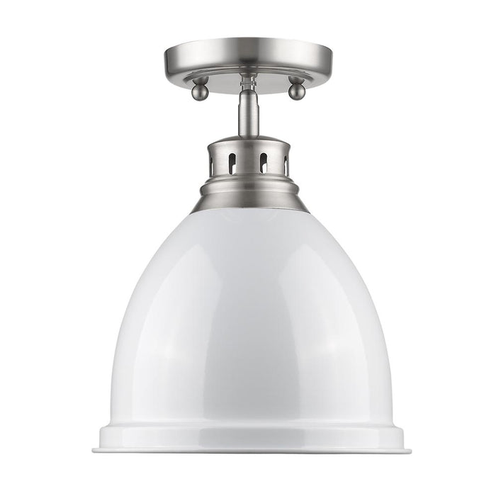 One Light Flush Mount from the Duncan collection in Pewter finish