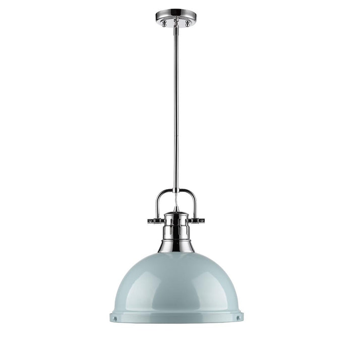 One Light Pendant from the Duncan collection in Chrome finish