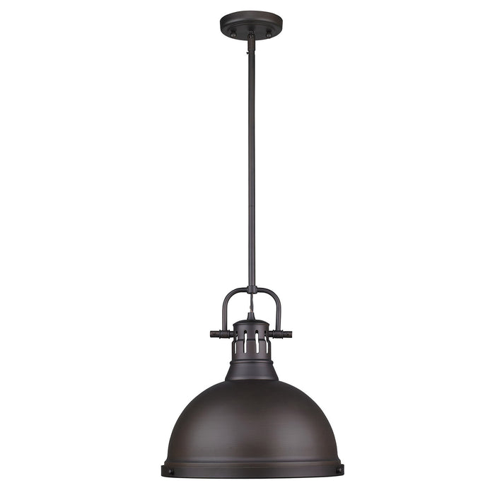 One Light Pendant from the Duncan collection in Rubbed Bronze finish