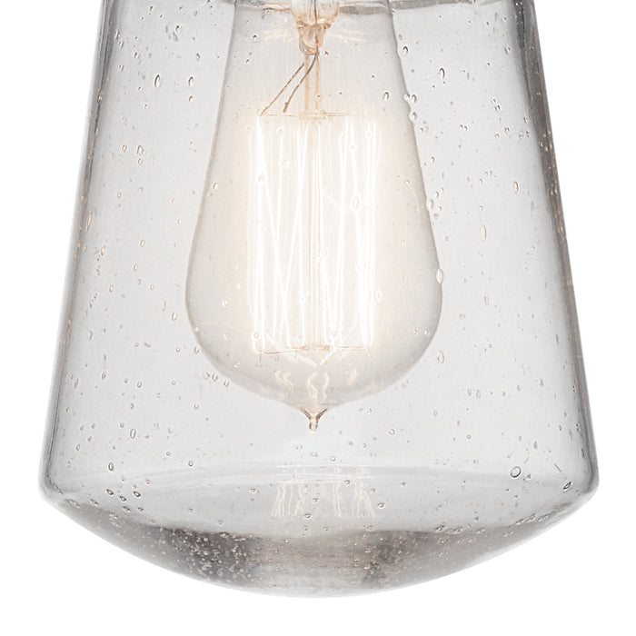 One Light Outdoor Pendant from the Lyndon collection in Brushed Aluminum finish
