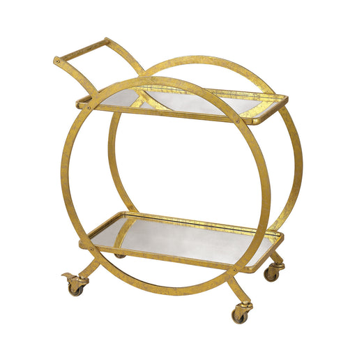 ELK Home - 351-10212 - Bar Cart - Cart - Antique Mirror, Gold