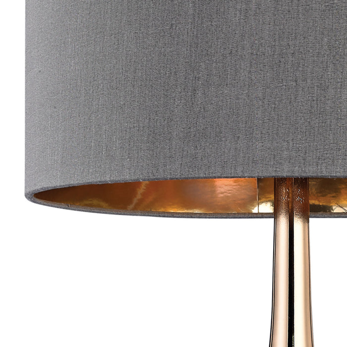 LED Table Lamp from the Gold Cone collection in Gold, Grey, Grey finish