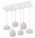 ET2 - E21124-11WT - LED Pendant - Puffs - White