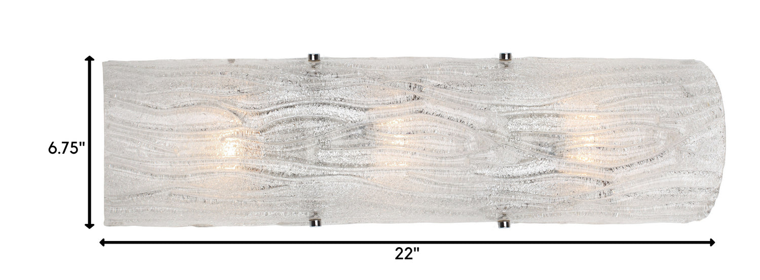 Three Light Wall Sconce from the Brilliance collection in Chrome finish