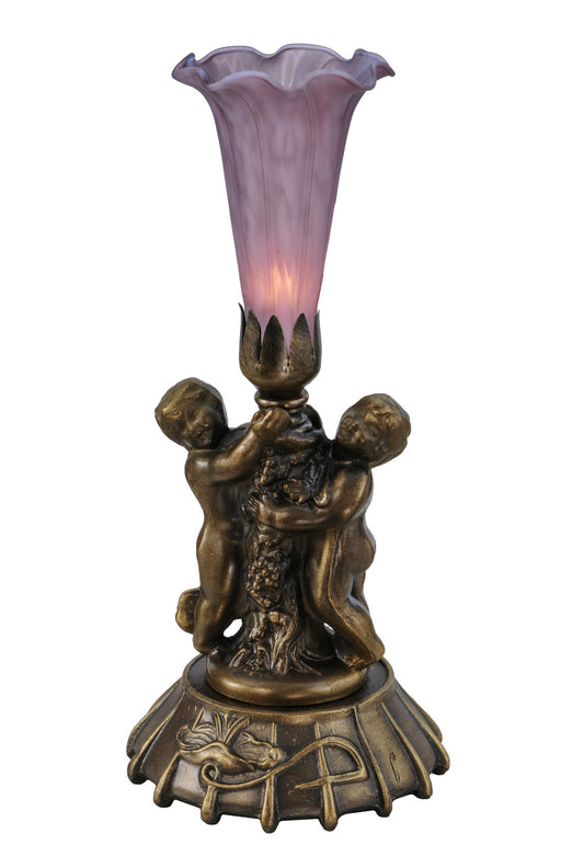 Meyda Tiffany - 11642 - One Light Mini Lamp - Twin Cherub - Antique Copper
