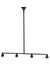 Meyda Tiffany - 144453 - Four Light Island Pendant Hardware - Mission - Black