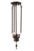 Meyda Tiffany - 149733 - Three Light Semi Flush Mount - Josephine - Mahogany Bronze