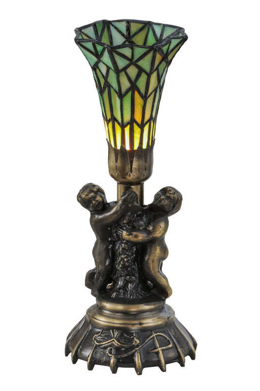 Meyda Tiffany - 151922 - One Light Mini Lamp - Twin Cherub - Antique Copper