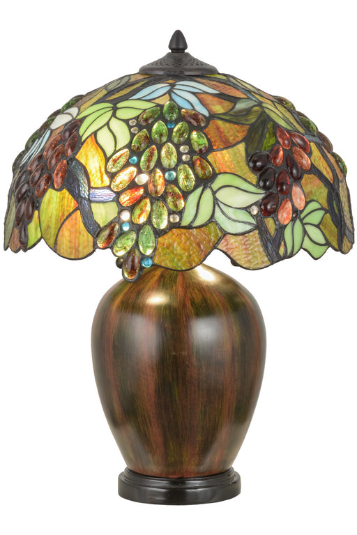 Meyda Tiffany - 153524 - Two Light Table Lamp - Vinifera - Natural Wood
