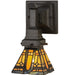 Meyda Tiffany - 153637 - One Light Wall Sconce - Sierra Prairie Mission - Mahogany Bronze