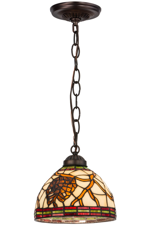 Meyda Tiffany - 157395 - One Light Mini Pendant - Pinecone - Mahogany Bronze