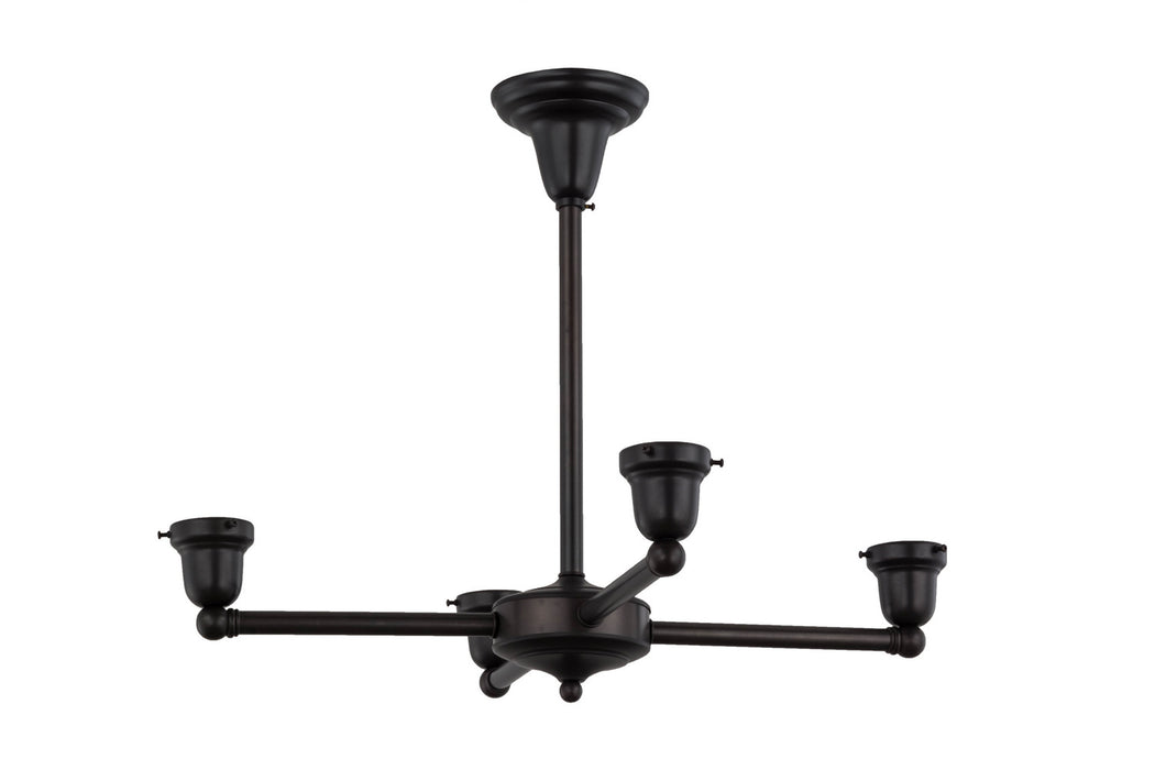 Meyda Tiffany - 157539 - Four Light Chandelier Hardware - Channell - Craftsman Brown