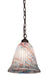 Meyda Tiffany - 157655 - One Light Pendant - Peacock Pate-De-Verre - Mahogany Bronze
