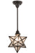 Meyda Tiffany - 158665 - One Light Pendant - Moravian Star - Craftsman Brown