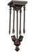 Meyda Tiffany - 163230 - Two Light Semi-Flushmount Hardware - Smythe Craftsman - Oil Rubbed Bronze