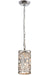 Meyda Tiffany - 163852 - One Light Mini Pendant - Star - Satin Stainless Steel,Chrome