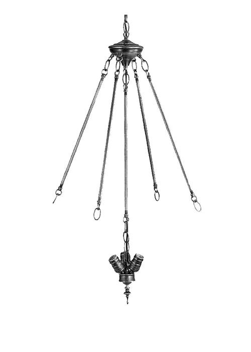 Meyda Tiffany - 20396 - Three Light Chandelier Hardware - Chrisanne - Mahogany Bronze