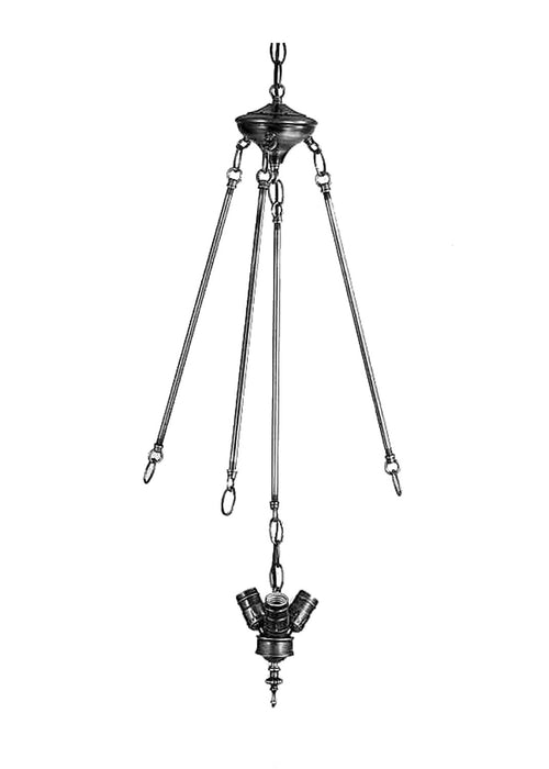 Meyda Tiffany - 20400 - Three Light Inverted Pendant Hardware - Verheven - Mahogany Bronze