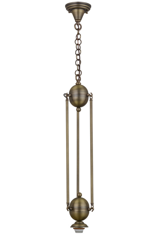 Meyda Tiffany - 666611 - One Light Pendant Hardware - Hyde Park - Antique Brass