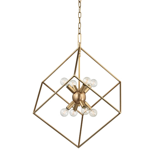 Hudson Valley - 1220-AGB - Eight Light Pendant - Roundout - Aged Brass