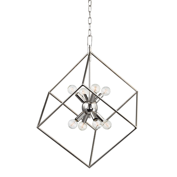 Hudson Valley - 1220-PN - Eight Light Pendant - Roundout - Polished Nickel