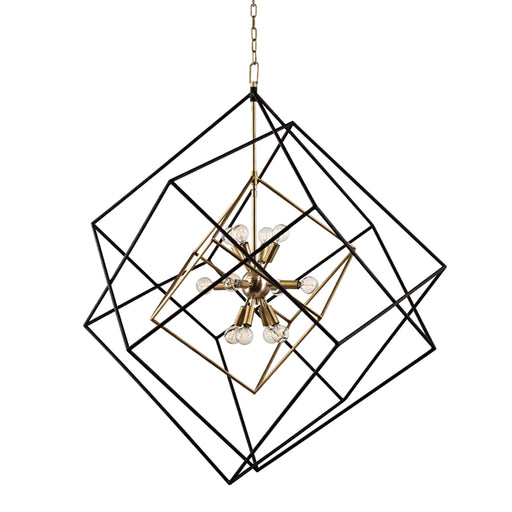 Hudson Valley - 1234-AGB - 12 Light Pendant - Roundout - Aged Brass