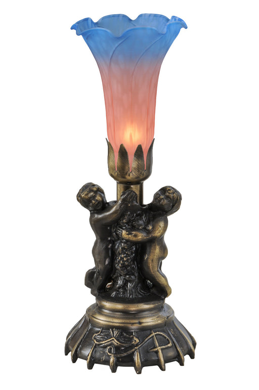 Meyda Tiffany - 11098 - One Light Mini Lamp - Twin Cherub - Antique Copper