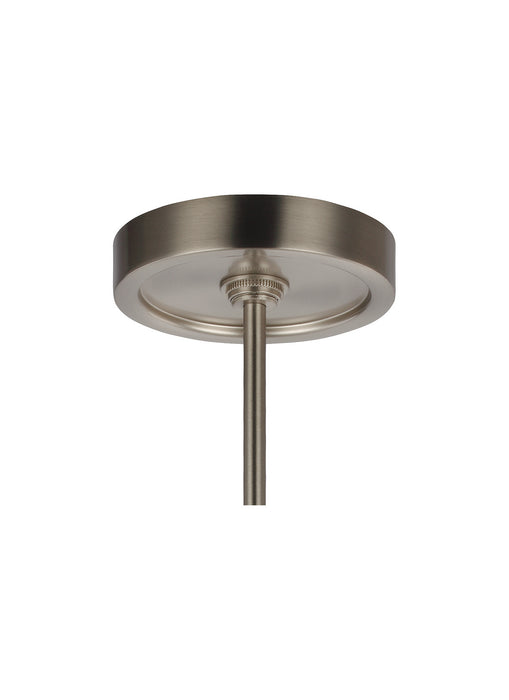 Four Light Chandelier from the Jonah collection in Satin Nickel / Chrome finish