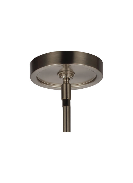 Six Light Chandelier from the Jonah collection in Satin Nickel / Chrome finish