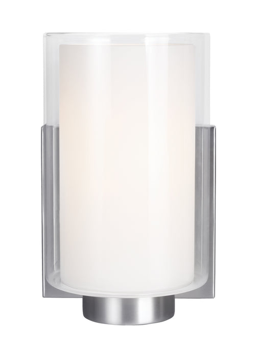 One Light Wall Sconce from the Bergin collection in Satin Nickel finish