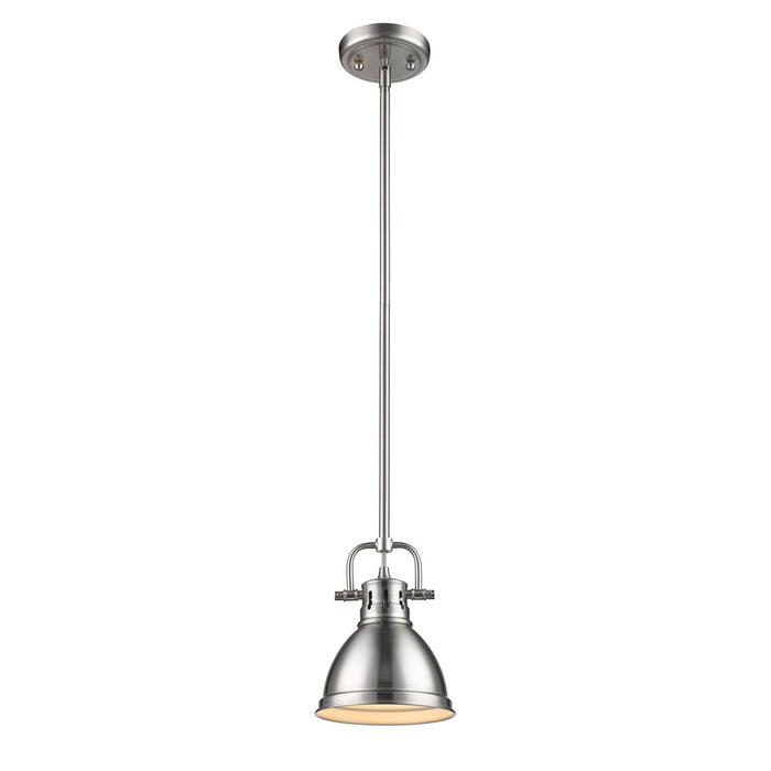 One Light Mini Pendant from the Duncan collection in Pewter finish