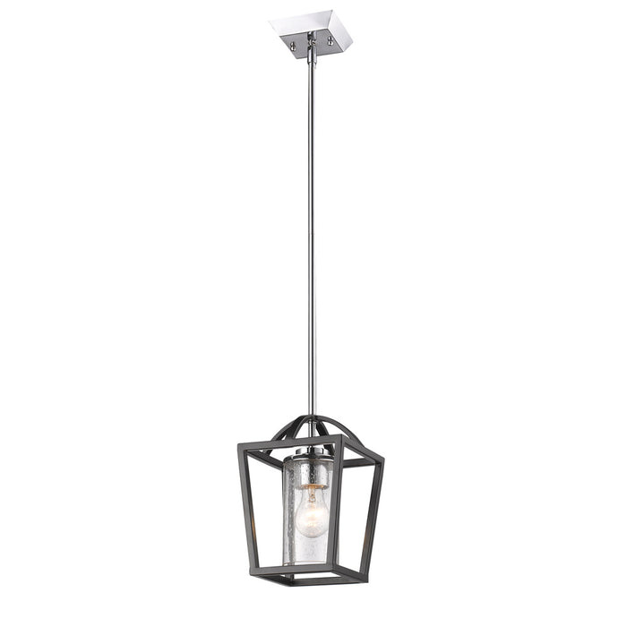 One Light Mini Pendant from the Mercer collection in Matte Black finish