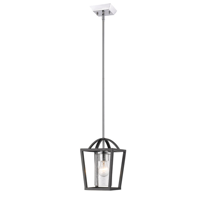 One Light Mini Pendant from the Mercer collection in Matte Black finish