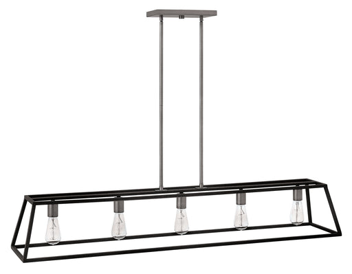 Hinkley - 3335DZ - Five Light Linear Chandelier - Fulton - Aged Zinc