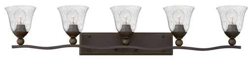 Hinkley - 5895OB-CL - Five Light Bath - Bolla - Olde Bronze with Clear Seedy glass
