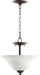 Quorum - 2810-13186 - Two Light Dual Mount - Spencer - Oiled Bronze w/ Satin Opal