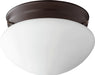 Quorum - 3023-6-86 - One Light Ceiling Mount - Oiled Bronze w/ Satin Opal